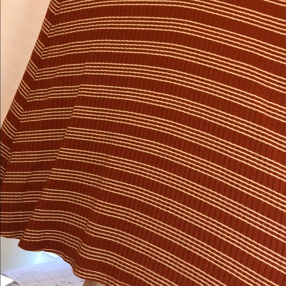 Lace Up Striped T Shirt Dress - Picture 5 of 5